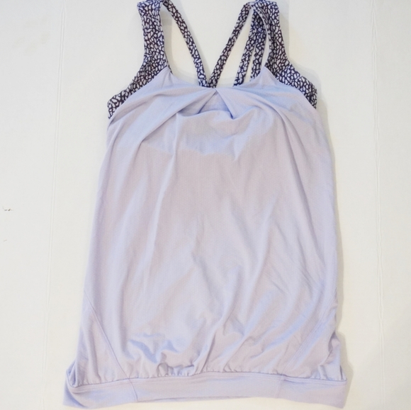 LULULEMON Noveau No Limits Purple Tank w/Sport Bra - Picture 5 of 8